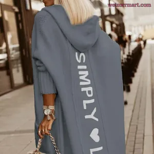 Вязаное пальто на осень-зиму