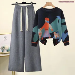 Осенне-зимний женский вязаный свитер