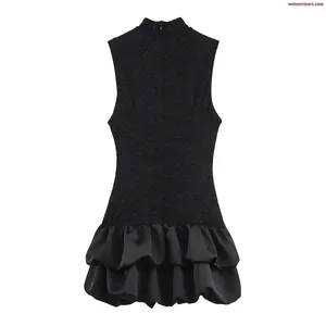 Платье 2025 с черным кружевом