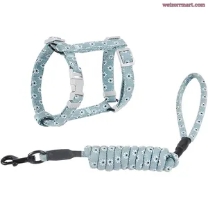 Комплект для кошек и собак: регулируемый жилет с поводком