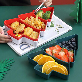 Рождественская елка, ваза с фруктами