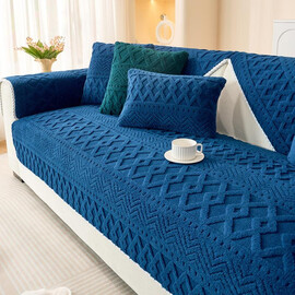 Мягкие зимние теплые плюшевые чехлы для диванов