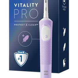 Электрическая зубная щетка D103 Vitality Pro Cross Action — сиреневая